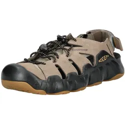 Sandale KEEN "Keen Sandalen Leder/Textil", Gr. 44,5, braun (hellbraun), Leder, Textil, casual, Schuhe