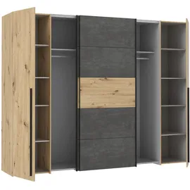 Forte Narago 270 x 210 x 61 cm artisan eiche/betonoptik dunkelgrau