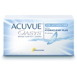 Acuvue OASYS for Astigmatism Kontaktlinsen – 2-Wochen-Linsen für Tag und Nacht mit -2 dpt, Cyl -1,75, Ach 180 und BC 8.6 – UV Schutz, Austrocknungsschutz und Komfortables Tragegefühl – 6 Linsen