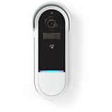 Nedis SmartLife Video-Türsprechanlage 1080p weiß/schwarz, Video-Türklingel WIFICDP30WT