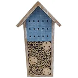 dehner natura premium Insektenhotel Galway, ca. B15/H30/T13 cm, Blau