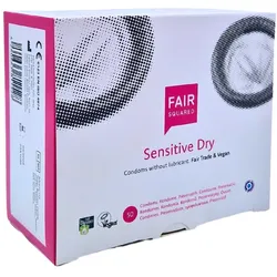Sensitive Dry – Vegane Kondome ohne Gleitmittel, 50 Stück (50 Kondome) 50 St