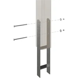 SKANHOLZ Carport Wendland 4,09 x 8,70 m rot mit Abstellraum