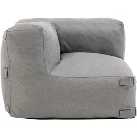 Oviala Ecksofa mit 2 Sesseln, 2 Ecken und 1 grauem Hocker - Mixi