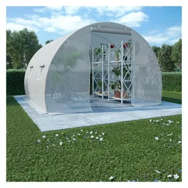 vidaXL Gewächshaus 3 x 3 x 2 m weiß