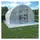 vidaXL Gewächshaus 3 x 3 x 2 m weiß