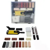 Wachsset Für Parkett Und Holz – Repariert Kratzer Und Kleine Mängel – Wachsklötze Und Wachsstifte Für Laminatböden, Möbel Und Holzoberflächen