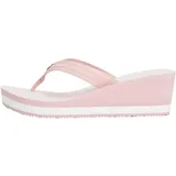 Tommy Hilfiger Damen Flip Flops Stripes mit Keilabsatz, Rosa (Foggy Pink), 39