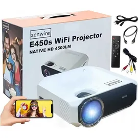 zenwire Projektor WiFi Projektor Miracast E450S - Weiß