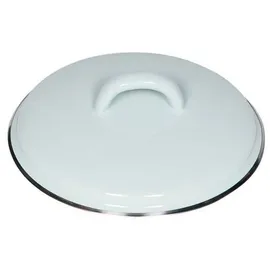RIESS 0096-006, Deckel mit Chromrand 14 cm, Türkis
