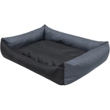 DOGGY Hobbydog XXL LECCZG2 Hundebett Eco Größe XXL - 105 X 75 cm Schwarz - Grau Bett Matratze Eco, XXL, Multicolored, 2.75 kg