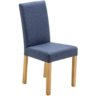 Carryhome Stuhl, Blau, Buche, Textil, Buche, massiv, eckig, 44x92x57 cm, Beinauswahl, Stoffauswahl, mit Griff, Esszimmer, Stühle, Esszimmerstühle