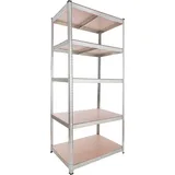 Arebos Schwerlastregal 200x90x60 cm 875 kg Kellerregal Steckregal Lagerregal Werkstattregal 200 X 90 X 60