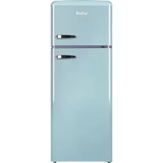 Amica KGC 15632 T Retro-Kühl-Gefrierkombination (206 l, 1440 mm hoch, Blau)