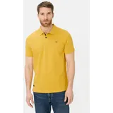 CAMEL ACTIVE Poloshirt mit Kontrastdetails gelb XL