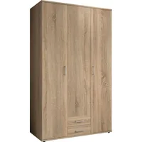 Harper Kleiderschrank HARPER BREST BHT 120x196x54 cm braun Drehtürenschrank