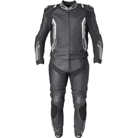 Gms GR-1 Lederkombi 2tlg. - Schwarz/Grau/Weiß - 98