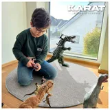 karat homeliving Crocodile Silbergrau Ø 100 cm