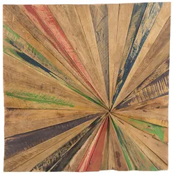 Wandobjekt CANCUN Teakholz 70 cm Braun