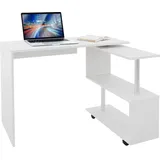 ML-Design Schreibtisch L-förmiger, 150x88x75 cm, Weiß, aus MDF - Weiß