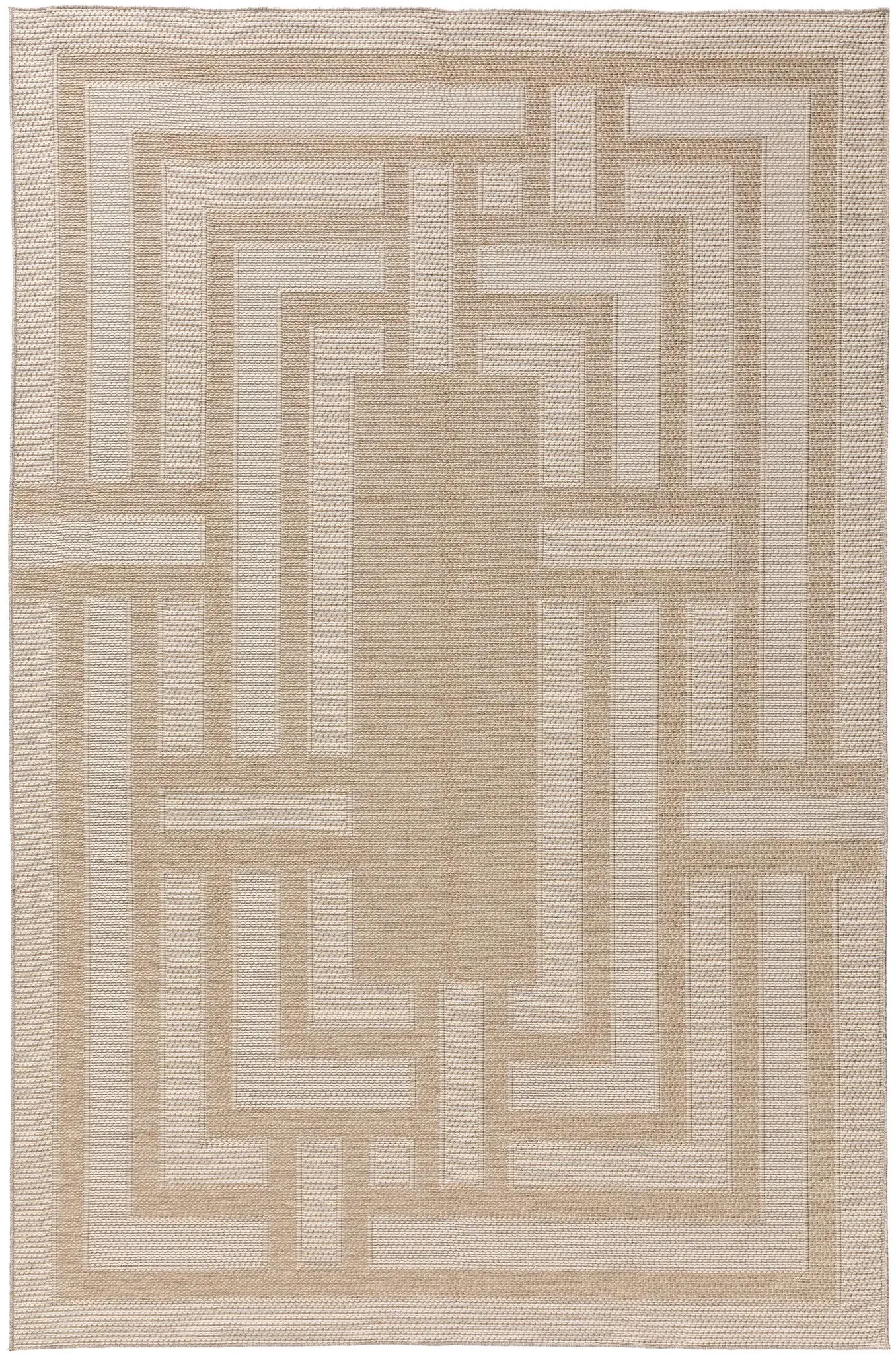 benuta Nest In- & Outdoor-Teppich Bronco Cream 160x230 cm - Teppich für Balkon, Terrasse & Garten