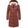 Ragwear Damen Wintermantel warmer wasserdichter Steppmantel lang mit abnehmbarer Kapuze Rebelka Terracotta22 Gr. 3XL - 3XL