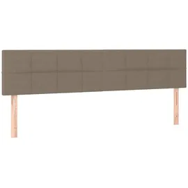 vidaXL Boxspringbett 180 x 200 cm Taupe