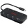 Roline USB 3.2 Gen 1 Hub, 3fach, Typ C Anschlusskabel, mit CardReader, Ports einzeln schaltbar