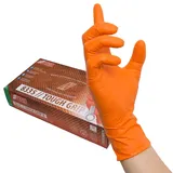 Nitras Tough Grip N orange | 50 Stück, Größe L