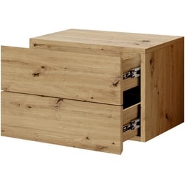 Stella Trading Livetastic Nachtschrank mit Schubladen und viel Stauraum - 42 x 28 x 30 cm (B/H/T)