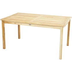 Ploß Pittsburgh Eco Aktion Gartentisch, Natur, Eco-Teak, 120x70 cm, SVLK-zertifiziert