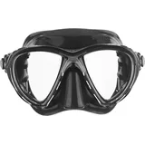 Cressi Big Eyes Evolution Schnorchelmaske Erwachsene - Taucherbrille Erwachsene zum Tauchen & Schnorcheln - Minimales Innenvolumen - Schnellverstellung Schnallen - Schwarz/Schwarz
