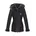 Hollert Damen Lammfelljacke Lena Winterjacke aus Merino Schaffell Echtleder mit Kapuze Größe XL, Farbe Dunkelgrau - XL
