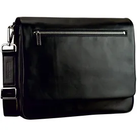 LEONHARD HEYDEN Montreal Messenger Leder 36 cm schwarz