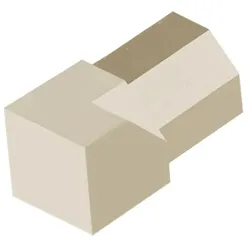 DURAL Innenecken Diamantprofil sand (H=10 mm)