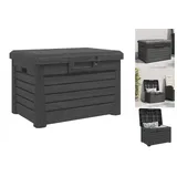 vidaXL Outdoor-Kissenbox Anthrazit 73x50,5x46,5 cm Polypropylen