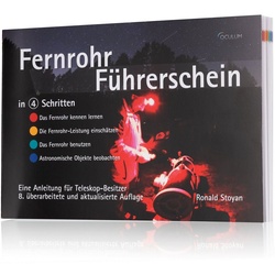 BRESSER Lernspielzeug OCULUM VERLAG - Fernrohr-Führerschein in 4 Schritten (DEUTSCH) schwarz