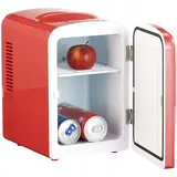 Mini-Kühlschrank mit Warmhalte-Funktion, 4 Liter, für 12/230 Volt, rot