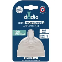 Dodie Mehrfach gelochter Sauger, Durchflussmenge 1 0-6 Monate