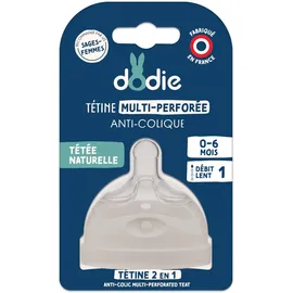 Dodie Mehrfach gelochter Sauger, Durchflussmenge 1 0-6 Monate