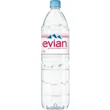 Evian Premium Mineralwasser ohne Kohlensäure 6x1.50 L Flaschen, Einweg-Pfand