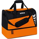 Erima Six Wings Sporttasche mit Bodenfach, orange/schwarz, M