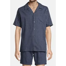 Seidensticker Pyjama Classic Twill Blau 60