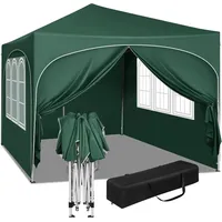 Woltu Faltpavillon 3 x 3 m inkl. 4 Seitenteile