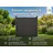 prestige home WPC Sichtschutzzaun Caracas 180 x 900 cm Anthrazit 5 Zaunelemente + 6 Pfosten