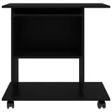 vidaXL Schreibtisch Schwarz 80x50x75 cm Holzwerkstoff