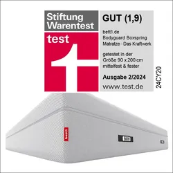Die bett1.de Boxspring Matratze - 28 cm hoch, ohne Metall-Federn, aus 100% Vollschaum, Härtegrad mittelfest/fester, 160x200