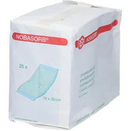 NOBAMED Noba Saugkompressen 10 x 20 cm 25 Stück