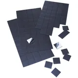 Franken Magnetplättchen 20 x 20 mm Schwarz 50 St.