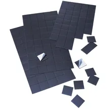 Franken Magnetplättchen 20 x 20 mm Schwarz 50 St.